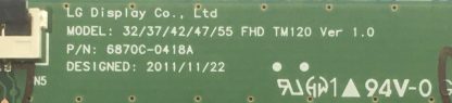 6870C-0418A LG 47LM615S T.CON BOARD - Görsel 2