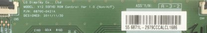 6870C-0421A LG 55LA620S T.CON BOARD - Görsel 2