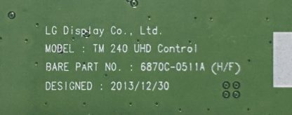 6870C-0511A LG 65UB950V T.CON BOARD - Görsel 2