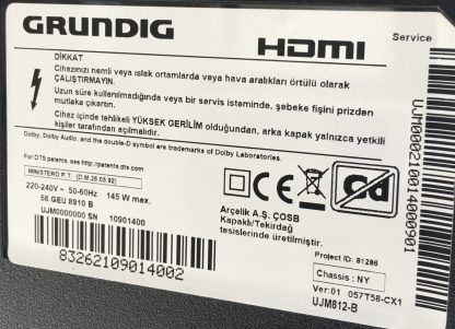 GRUNDIG 58GCU8905B SEHPA AYAĞI - Görsel 8