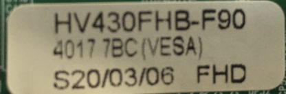 HV430FHB-F90 DCBHM-B268B-04 AXEN AX43DIL13/0216 T.CON BOARD - Görsel 3