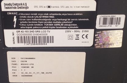 FSP337-3F01 YSK910R BEKO 42F POWER BOARD - Görsel 3
