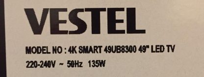17IPS72 23332051 VESTEL 4K 49UB8300 49 POWER BOARD - Görsel 2