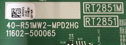 40-R51MW2-MPD2HG 11602-500065 TCL 55P725 MAİN BOARD - Görsel 2