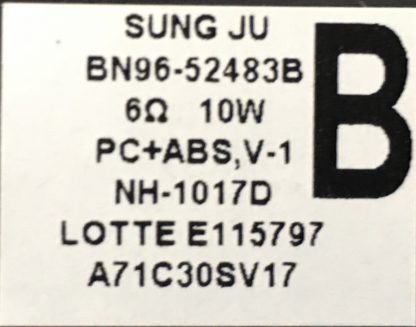 BN96-52483B BN63-19305A BN63-19307A SAMSUNG UE55AU8000UXTK HOPARLÖR - Görsel 4