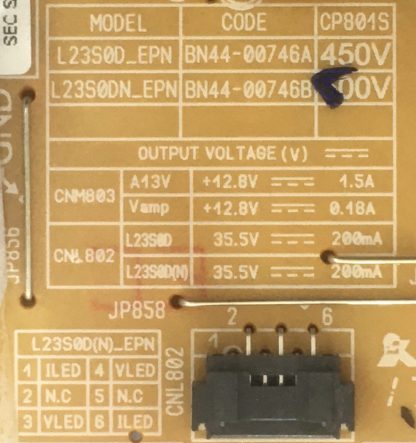 BN44-00746A L23S0D_EPN SAMSUNG LT24D310ES POWER BOARD - Görsel 3