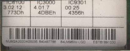 EBT61991030 EAX64503907(1.0) LG 84LM960V-ZB MAİN BOARD - Görsel 2