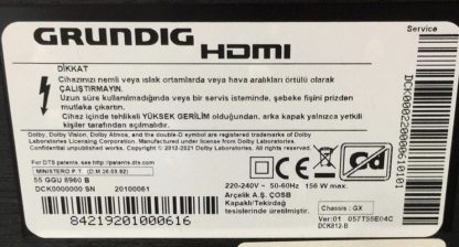3139 238 39181 GRUNDIG 58GEU8910B KUMANDA - Görsel 5