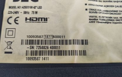 17MB82S 23229101 VESTEL SEG 42SD3100 MAİN BOARD - Görsel 2