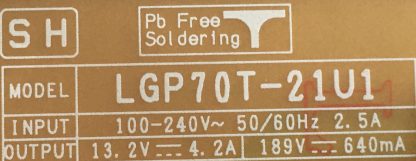 EAY65895642 EAX69502302(1.0) LGP70T-21U1 LG 70UP77006LB.BPDMLJP POWER BOARD - Görsel 4