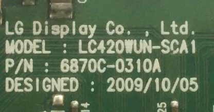 6870C-0310A LG 37LK430 T-CON BOARD - Görsel 2