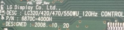 6870C-4000H VESTEL 42PF7014 T.CON BOARD - Görsel 2