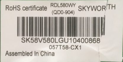 WTM190R-3 V-0 GRUNDIG 58GEU8910B MAİN BOARD - Görsel 6