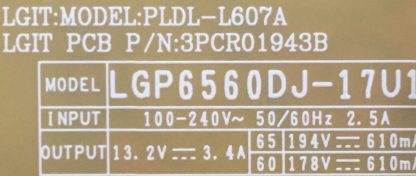EAY64511001 EAX67189001 LGP6560DJ-17U1 LG 65UJ630V POWER BOARD - Görsel 4