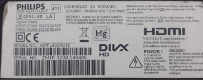 3PAGC00005A-R PLDF-P104B,PLDH-P106B PHILIPS 42PFL4307K/12 POWER BOARD - Görsel 2