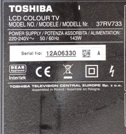PE0828 V28A001110A1 TOSHIBA 37RV733 MAİN BOARD - Görsel 3