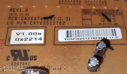 EAY62512702 EAX64744101(1.5) LG 42LM765S POWER BOARD - Görsel 2