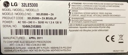 LG 32LE5300 SEHPA AYAĞI - Görsel 2