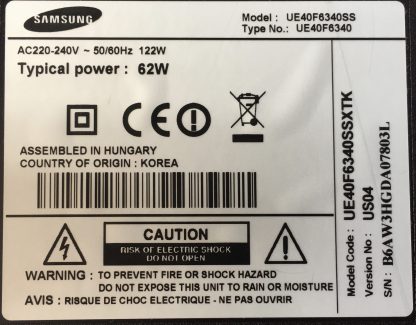 SAMSUNG UE40D6000 SEHPA AYAĞI - Görsel 10