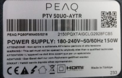 PEAQ PQ50FMN403/0216 KUMANDA - Görsel 2