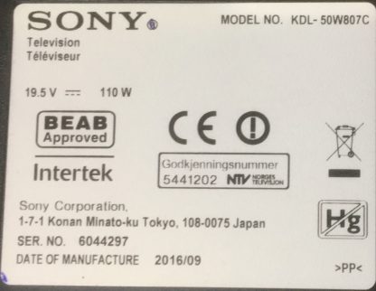T550HVN08.2 SONY KDL-43W805C T.CON BOARD - Görsel 5
