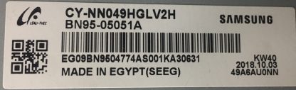 CY-NN049HGLV2H BN95-05051A SAMSUNG UE49NU7100UXTK PLEKSİ