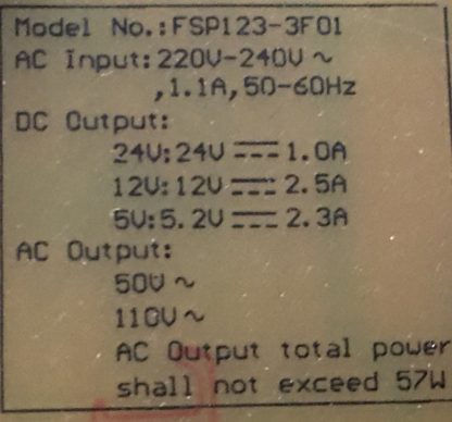 FSP123-3F01 ZQR910R GRUNDIG 43CLE5545BG POWER BOARD - Görsel 2