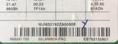 EBT62152801 EAX64583702 LG 55LM860V T-CON BOARD - Görsel 2