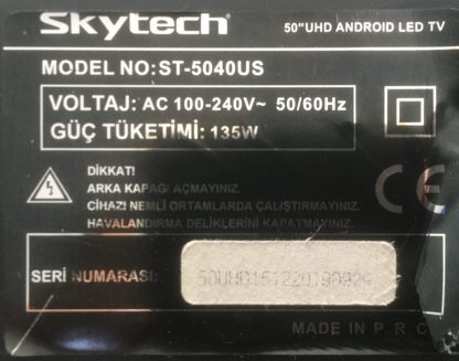 SKYTECH ST-5040US KUMANDA - Görsel 2