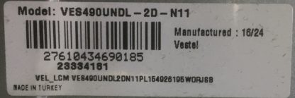 490DRT VNB B-TYPE REV08 SUNGWE I 55V0 E74739 94V-0 VESTEL 49FD7300 LED BAR - Görsel 5