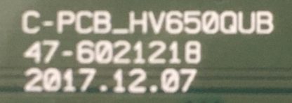 C-PCB_HV650QUB 47-6021218 GRUNDIG 65GCU7900B T.CON BOARD - Görsel 2