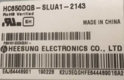 HC650DQB-SLUA1-2143 LG 65SK8500PLA PLEKSİ - Görsel 2