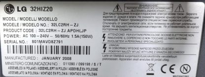 EBR3267193001 EAX32526506 LG 32HIZ20 MAİN BOARD - Görsel 5
