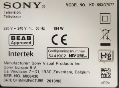 1-983-119-12 (173703212) SONY KD-65XG7077 MAİN BOARD - Görsel 3