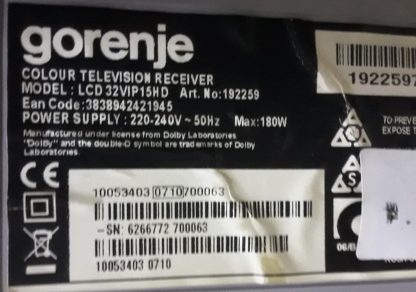 17PW20 V1 010507 VESTEL 26750TFT POWER BOARD - Görsel 2