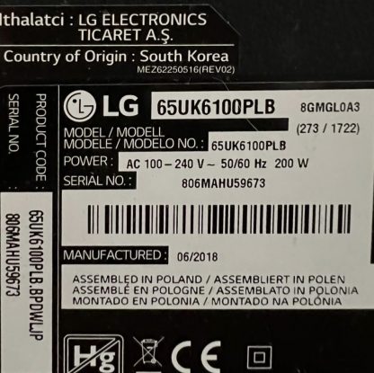 LG 65SM8000 SEHPA AYAĞI - Görsel 5