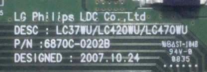 6870C-0202B EAT56803901 LG 42LG7000 T-CON BOARD - Görsel 2