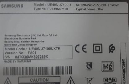 BN44-00932B BN44-00953A SAMSUNG UE55NU7100UX POWER BOARD - Görsel 3