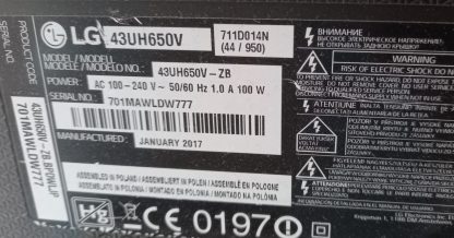 6916L-2563A V16 ART3 2563 Rev2.3 2 LG 43UH650V LED BAR - Görsel 4