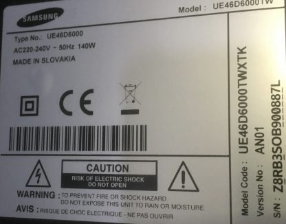 2011SVS46_5K6K_H1B_1CH_PV_LEFT72 BN64-01644A SAMSUNG UE46D6000 BACKLİGHT - Görsel 4