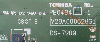 PE0484 A-1 V28A000628G1 DS-7209 TOSHIBA 32AV500P MAİN BOARD - Görsel 2