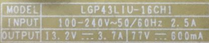 EAY64388801 EAX66883501 LG 43UH610N-ZB POWER BOARD - Görsel 3