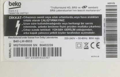 DPS-119DP A DPS-101EP A 2950336903 ARÇELİK A40LW5433 POWER BOARD - Görsel 9