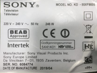 18Y_SHU11A2H2A4V0.0 SONY KD-55XF9005 T.CON BOARD - Görsel 3