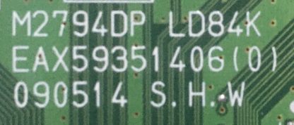EBU54936801 EBU60517301 LG M2794 MAİN BOARD - Görsel 5