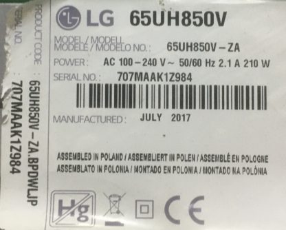 EAD63787802 LG 65UH850V-ZA LVDS KABLO - Görsel 3