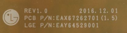 EAY64529001 EAX67262701(1.5) LG 65UJ750V POWER BOARD - Görsel 2