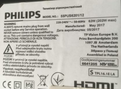 PHILIPS 55PUS6401/12 SEHPA AYAĞI - Görsel 5