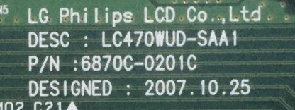 6870C-0201C LG 47LG6000 T.CON BOARD - Görsel 2