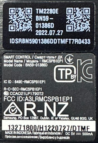 SAMSUNG BN59-01386D BN59-01386M KUMANDA - Görsel 3